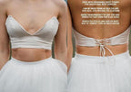 Boho Wedding Dress V Back Bridal Lace Gown Separates Wedding Dress WD496 by pgmdress