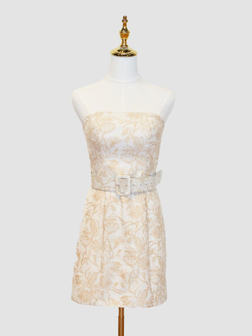 Sheath Strapless Short Homecoming Dress