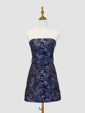 Sheath Strapless Short Homecoming Dress