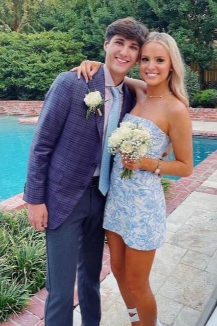 Sheath Strapless Short Homecoming Dress by KissProm