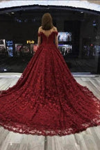 Bungudry Off-the-shoulder A-Line Wedding Dresses With Lace by misshow.com