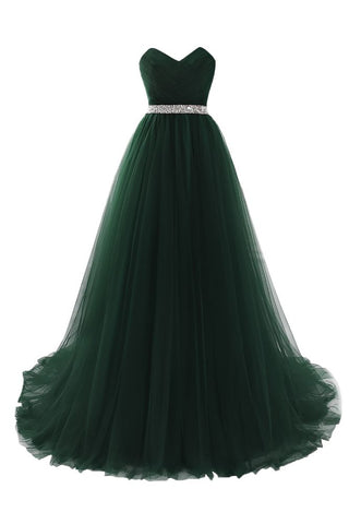 Vestido de fiesta de tul burdeos con escote en forma de A y escote en forma de corazón