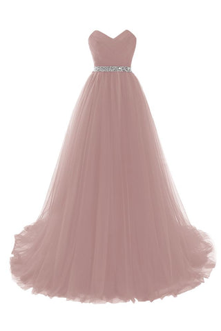 Vestido de fiesta de tul burdeos con escote en forma de A y escote en forma de corazón