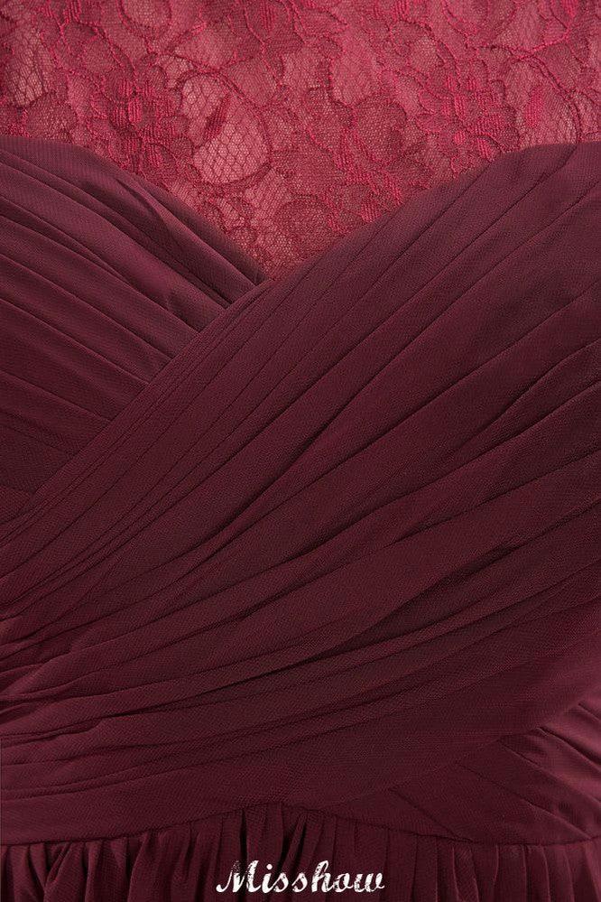 Cap Sleeves Aline Evening Maxi Dress Chiffon Tulle Wedding Party Dress by misshow.com