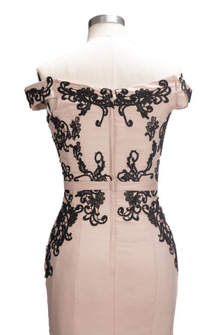 Flügelärmeln Meerjungfrau Lange Off-Shoulder Applique Ballkleider