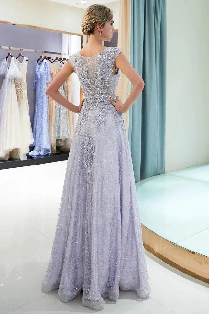 Charming Aline Sleeveless Lace Appliques Evening Party Dress by misshow.com