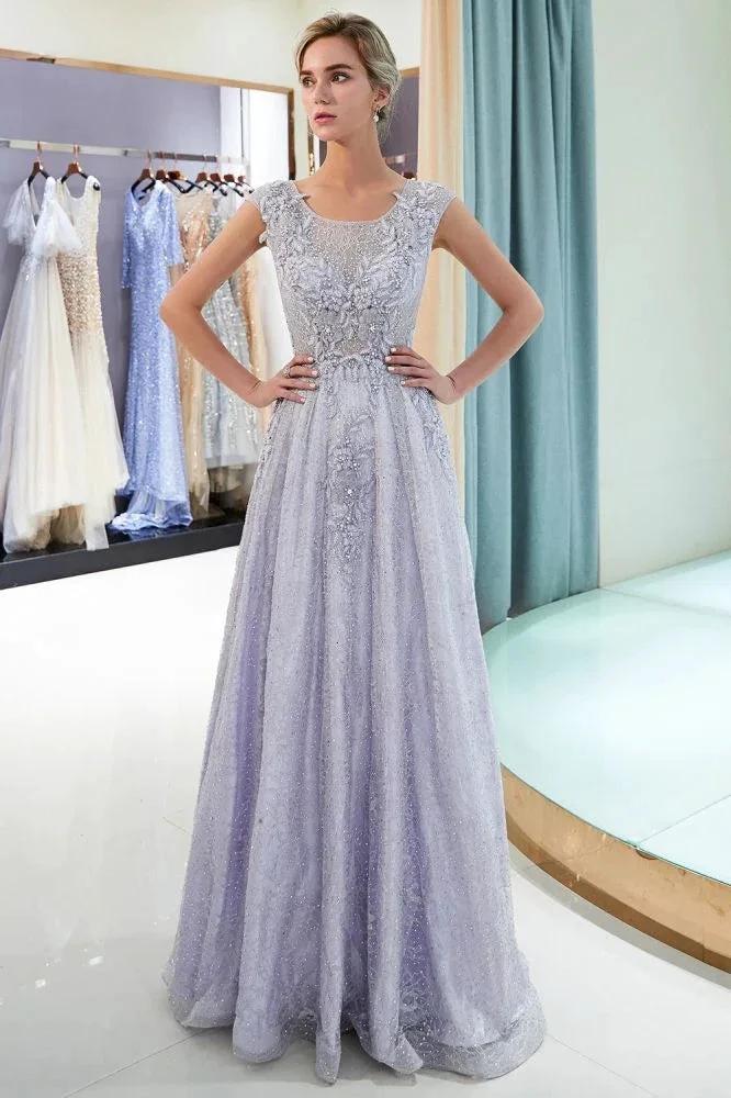 Charming Aline Sleeveless Lace Appliques Evening Party Dress by misshow.com
