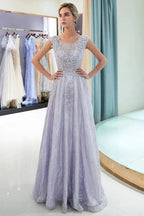 Charming Aline Sleeveless Lace Appliques Evening Party Dress by misshow.com