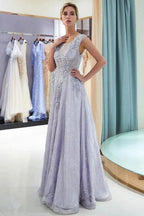 Charming Aline Sleeveless Lace Appliques Evening Party Dress by misshow.com