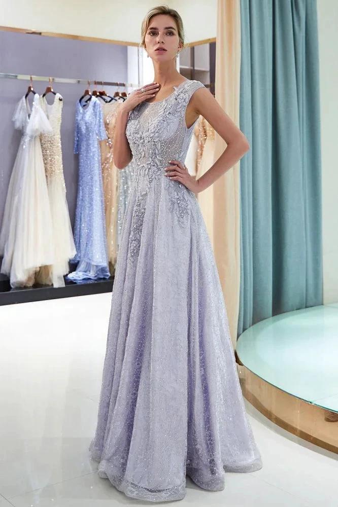 Charming Aline Sleeveless Lace Appliques Evening Party Dress by misshow.com