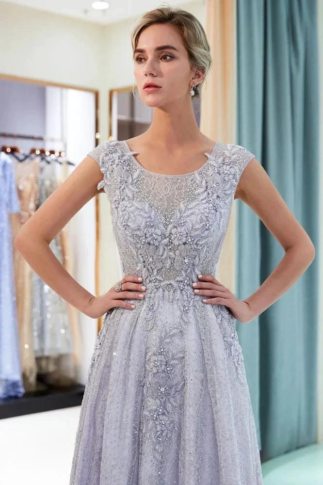 Charming Aline Sleeveless Lace Appliques Evening Party Dress by misshow.com