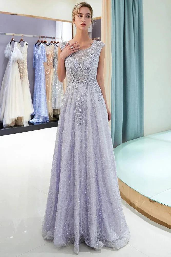 Charming Aline Sleeveless Lace Appliques Evening Party Dress by misshow.com