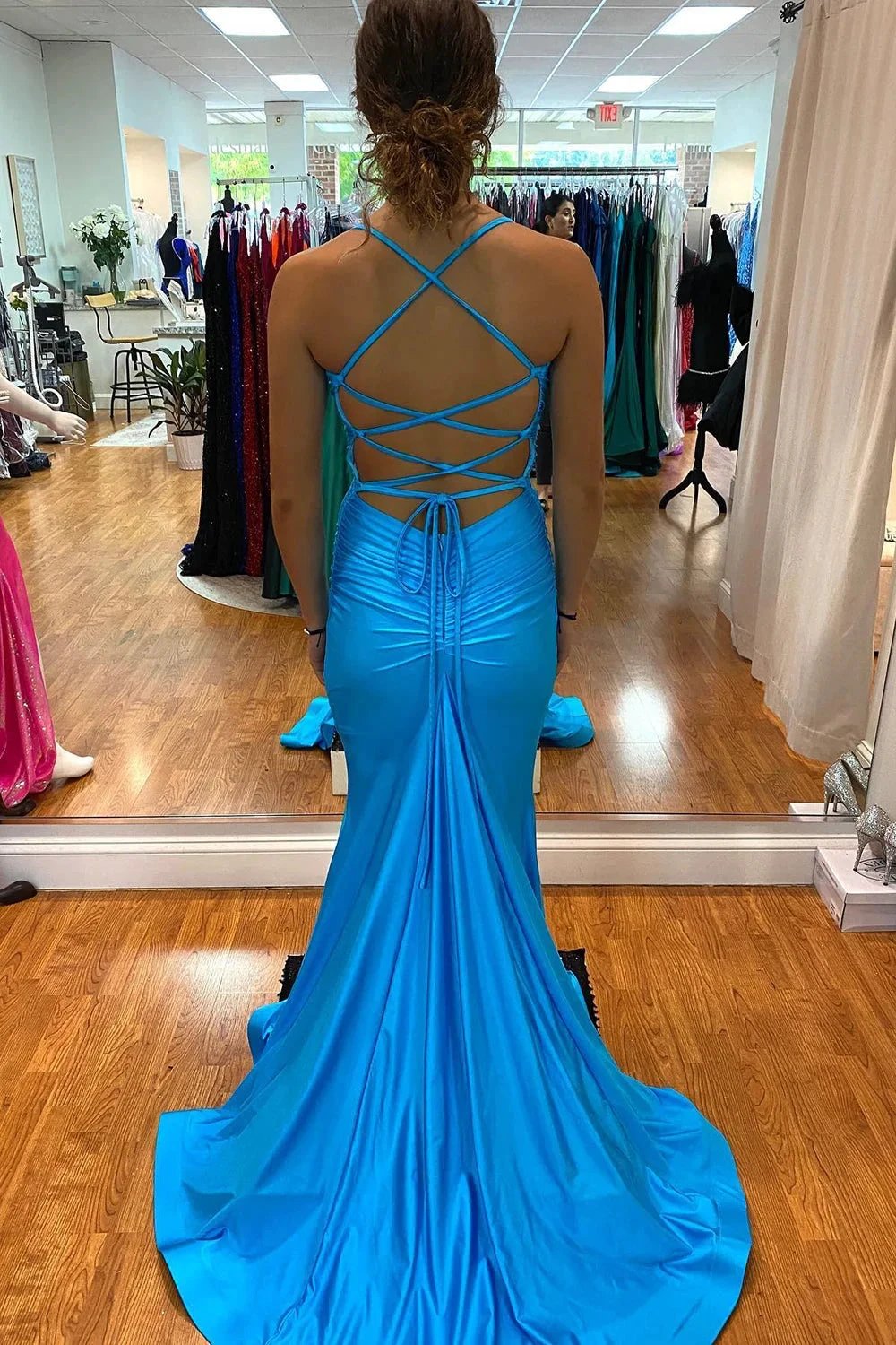 Charming Long Mermaid Sweetheart Backless Prom Dress by BIZTUNNEL