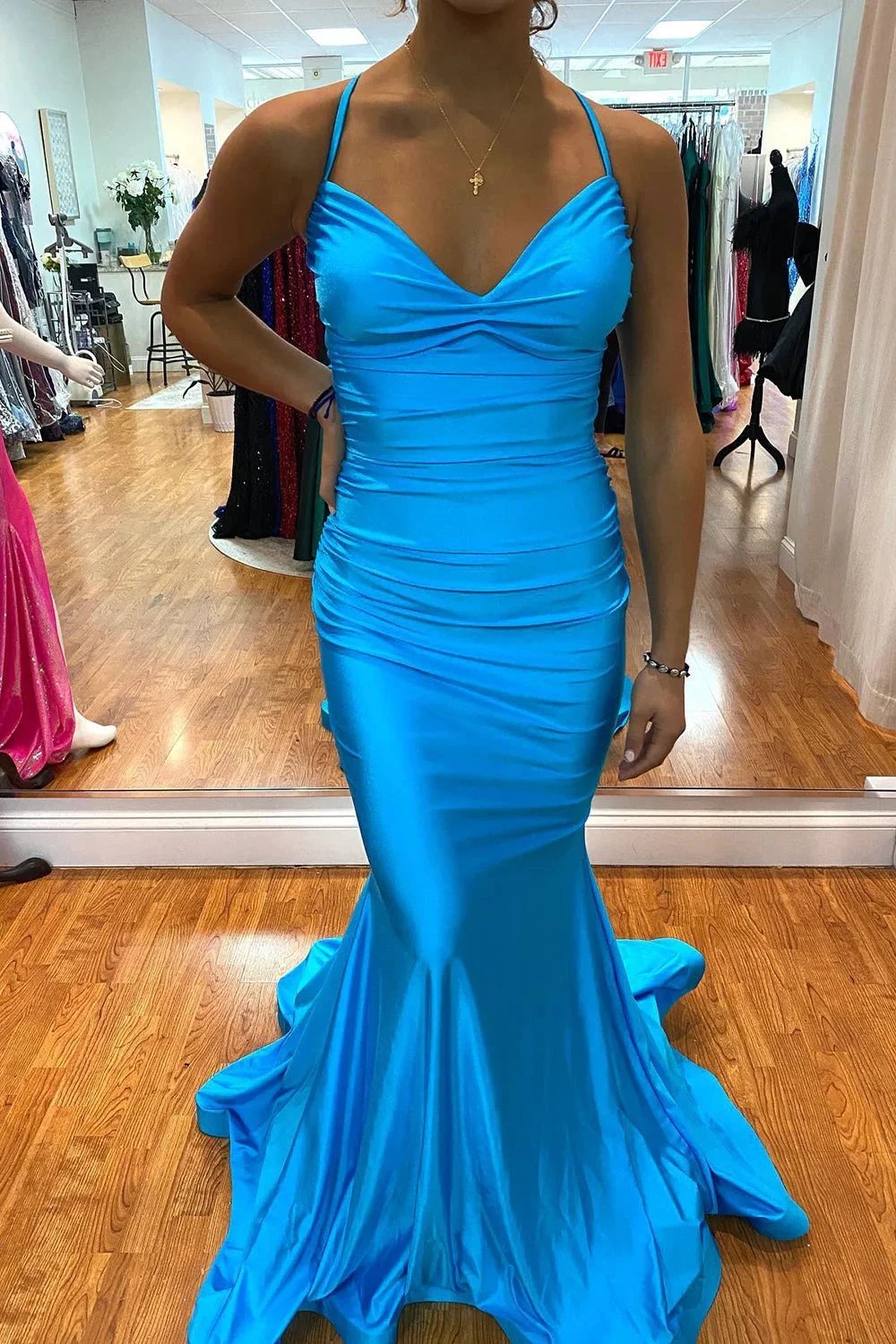 Charming Long Mermaid Sweetheart Backless Prom Dress by BIZTUNNEL