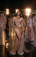 Charming Sleeveless Split Mermaid Prom Dress Beadings Slim Party Gown by misshow.com