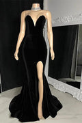 Charming Sleeveless Sweetheart Split Front Long Mermaid Prom Dress by misshow.com
