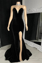 Charming Sleeveless Sweetheart Split Front Long Mermaid Prom Dress by misshow.com