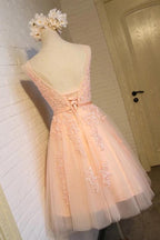 Charming Tulle Cute Homecoming Dress Short Prom Dress PG131