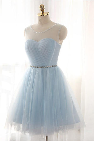 Pink Short Prom Dresses Tulle Party Dresses Pink Homecoming Dresses PD115