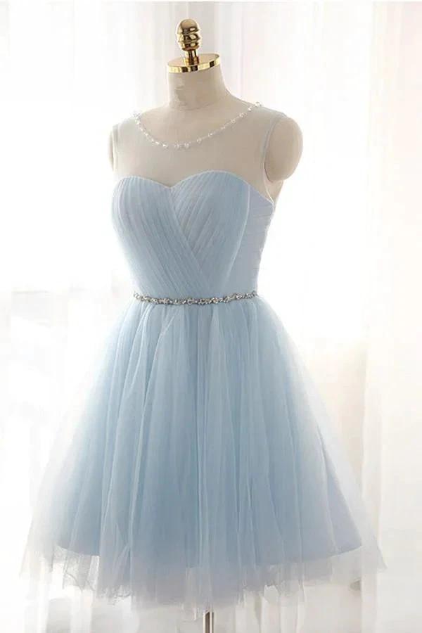 Charming Tulle Short Prom Dresses Homecoming Dresses PG019 by pgmdress