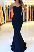 Chic Long Mermaid Sweetheart Backless Prom Dress
