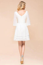 Chiffon Knee Length Simple Daily Casual Dress Beach Bridesmaid Dress by misshow.com