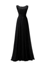 Chiffon Long Prom Dress Scoop Bridesmaid Dress Lace PG 204 by pgmdress
