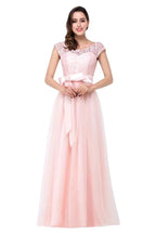 Crew Floor-length A-line Sashes Chiffon Bridesmaid Dresses by misshow.com