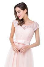 Crew Floor-length A-line Sashes Chiffon Bridesmaid Dresses by misshow.com