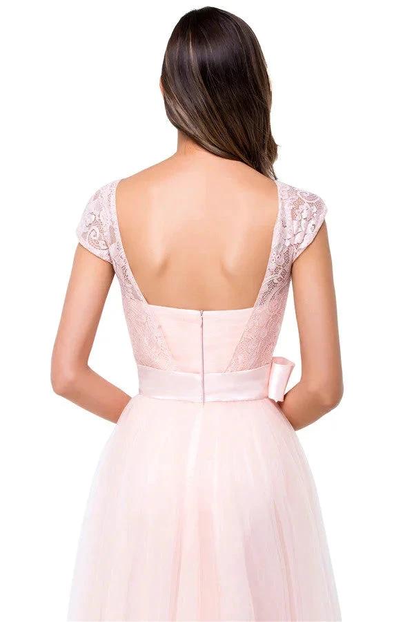 Crew Floor-length A-line Sashes Chiffon Bridesmaid Dresses by misshow.com