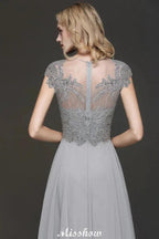 Crystal Appliques Sweetheart Side Slit Evening Maxi Dresses Backless aline Wedding Party Dress by misshow.com