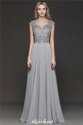 Crystal Appliques Sweetheart Side Slit Evening Maxi Dresses Backless aline Wedding Party Dress by misshow.com