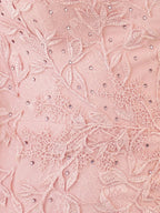 Pink Tight Short Lace Homecoming Dress with Appliques by Kissprom