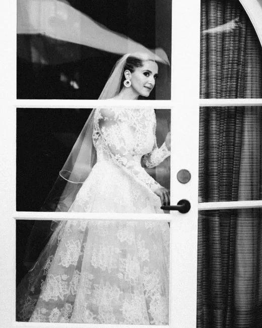 Designer A-line Long Sleeves Backless Wedding dresses with Lace by misshow.com