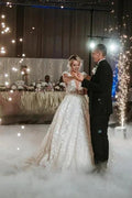 Designer A-Line V-neck Sleeveless Wedding Dresses With Lace by misshow.com