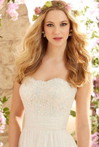 Designer Strapless A-line Long Wedding Dress by misshow.com