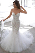 Designer Summer style Sweetheart Mermaid Lace Wedding Dress by misshow.com