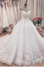 Designer wedding dresses princess | Wedding dresses in lace by misshow.com