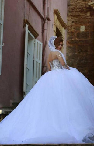 Designer Wedding Dresses With Sleeves | Luxury wedding dresses princess