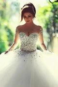 Designer Wedding Dresses With Sleeves | Luxury wedding dresses princess by misshow.com