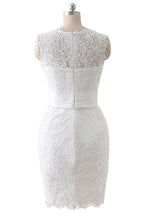 Detachable Skirt Sheath Scoop Lace Wedding Dresses by misshow.com