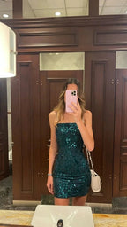 Sequins Mini Dress Short Homecoming Dress,Birthday Party Dress Y1501 by simplepromdress