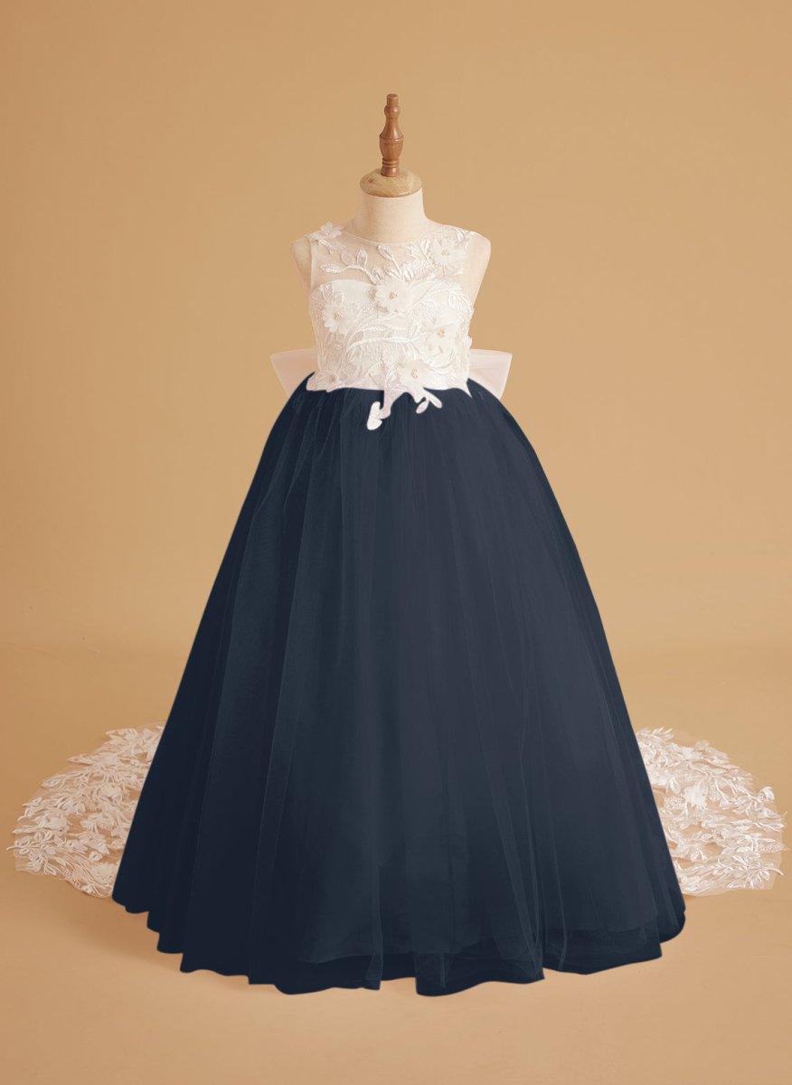 Dream Princess Sleeveless Lace and Tulle with Beading Flower Girl Dress - photo 3