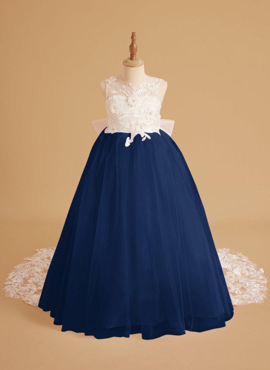Dream Princess Sleeveless Lace and Tulle with Beading Flower Girl Dress - photo 5