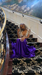 Sexy Purple Mermaid Prom Dress,Charming Evening Dress Y1708 by simplepromdress