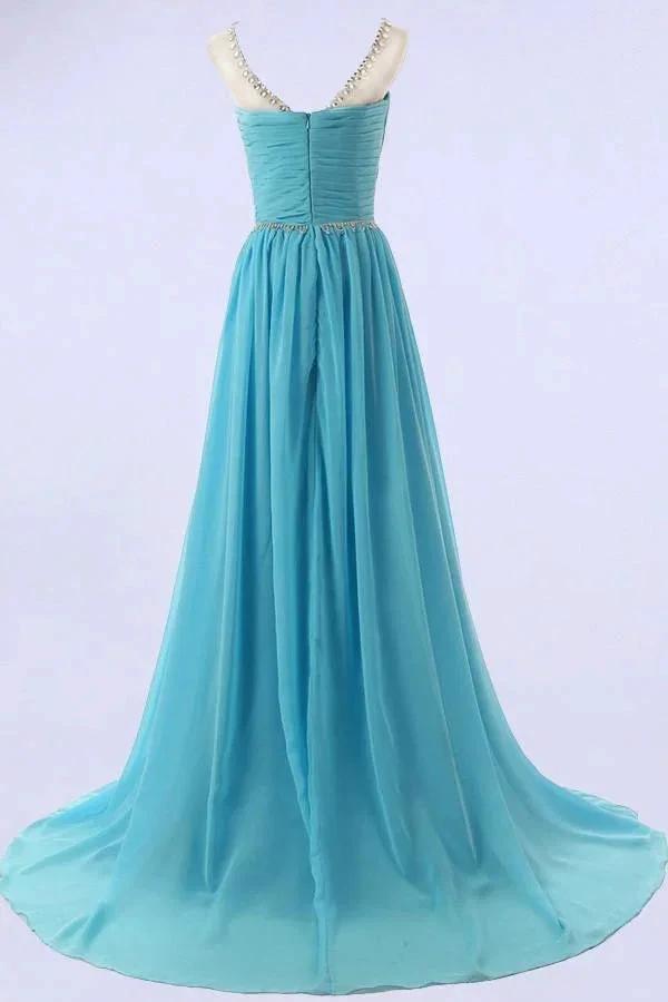 Elegant A-line Scoop Bridesmaid/Prom Dresses with Beading PG 206 by pgmdress