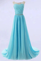 Elegant A-line Scoop Bridesmaid/Prom Dresses with Beading PG 206 by pgmdress