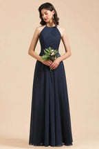 Elegant A-line Sleeveless V-Neck Ruffle Chiffon Lace Bridesmaid Dresses by misshow.com