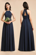 Elegant A-line Sleeveless V-Neck Ruffle Chiffon Lace Bridesmaid Dresses by misshow.com