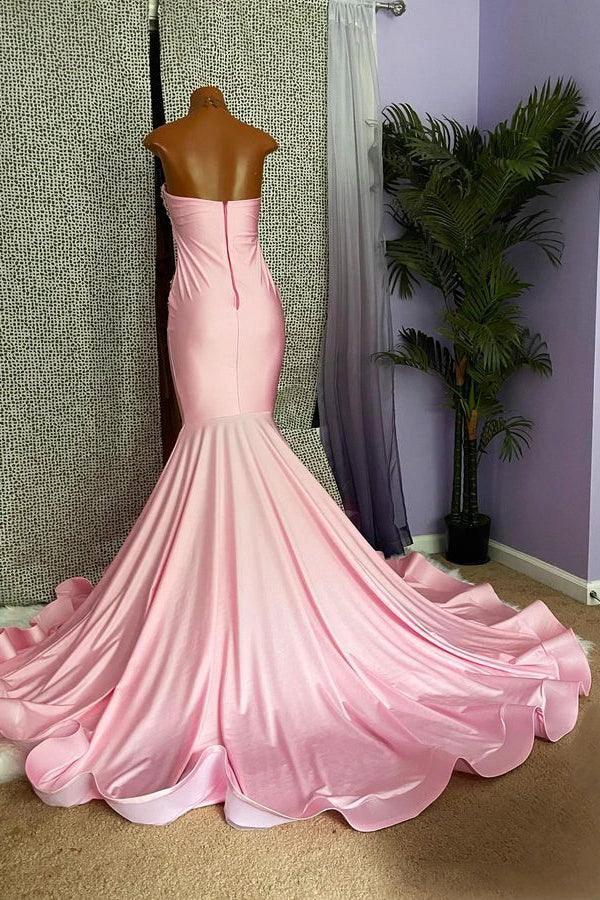 Elegant High-neck Sleeveless Mermaid Prom Dress With Beading by misshow.com
